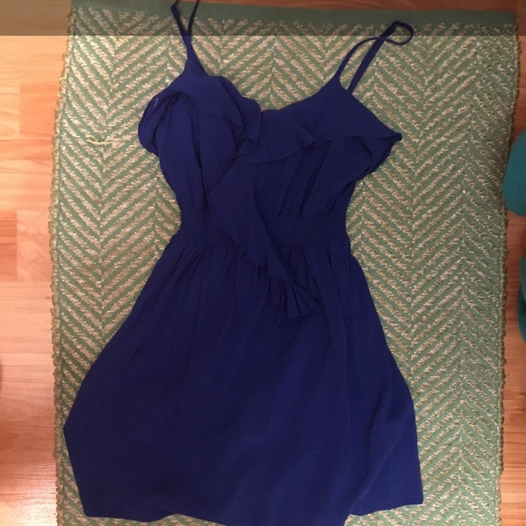 Dresses & Skirts - Blue Ruffle Mini Dress